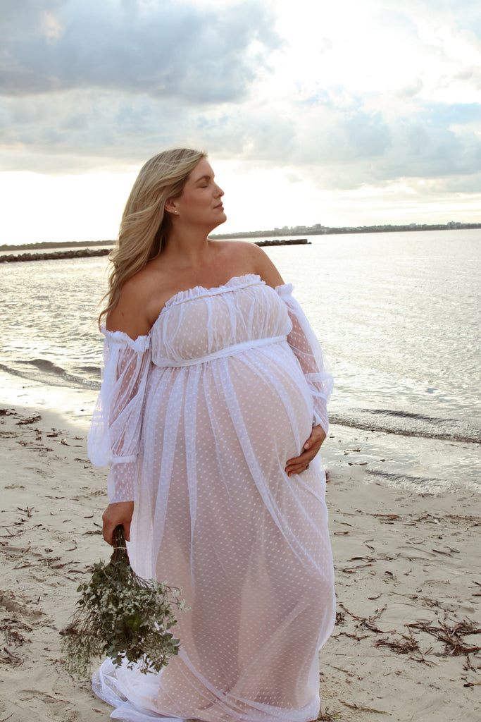 Plus Size Maternity Photoshoot Dress Hire