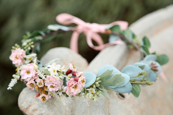 Pink Flower Crown For Hire For Photoshoots