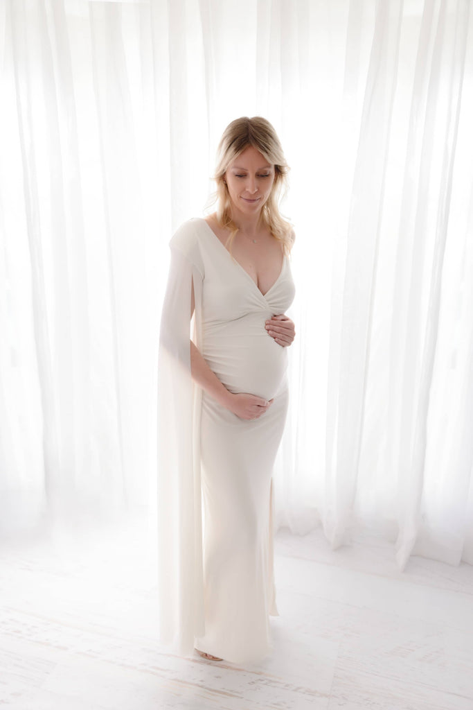 Fitted Maternity Wedding Guest Dress Hire