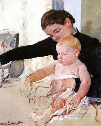 Bathing the Young Heir, Mart Cassatt