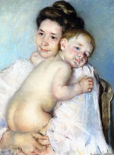 Mother Berthe Holding her Baby, 1900