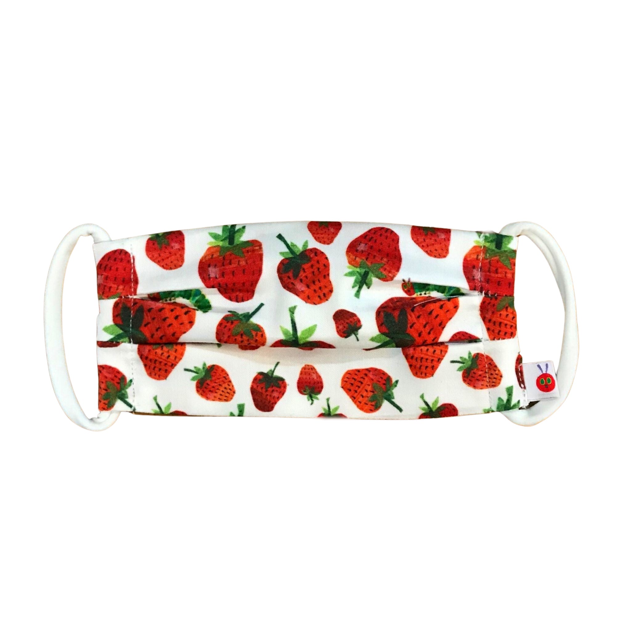 Very Hungry Caterpillar  Cotton Mask in World of Eric Carle  Strawberries Print