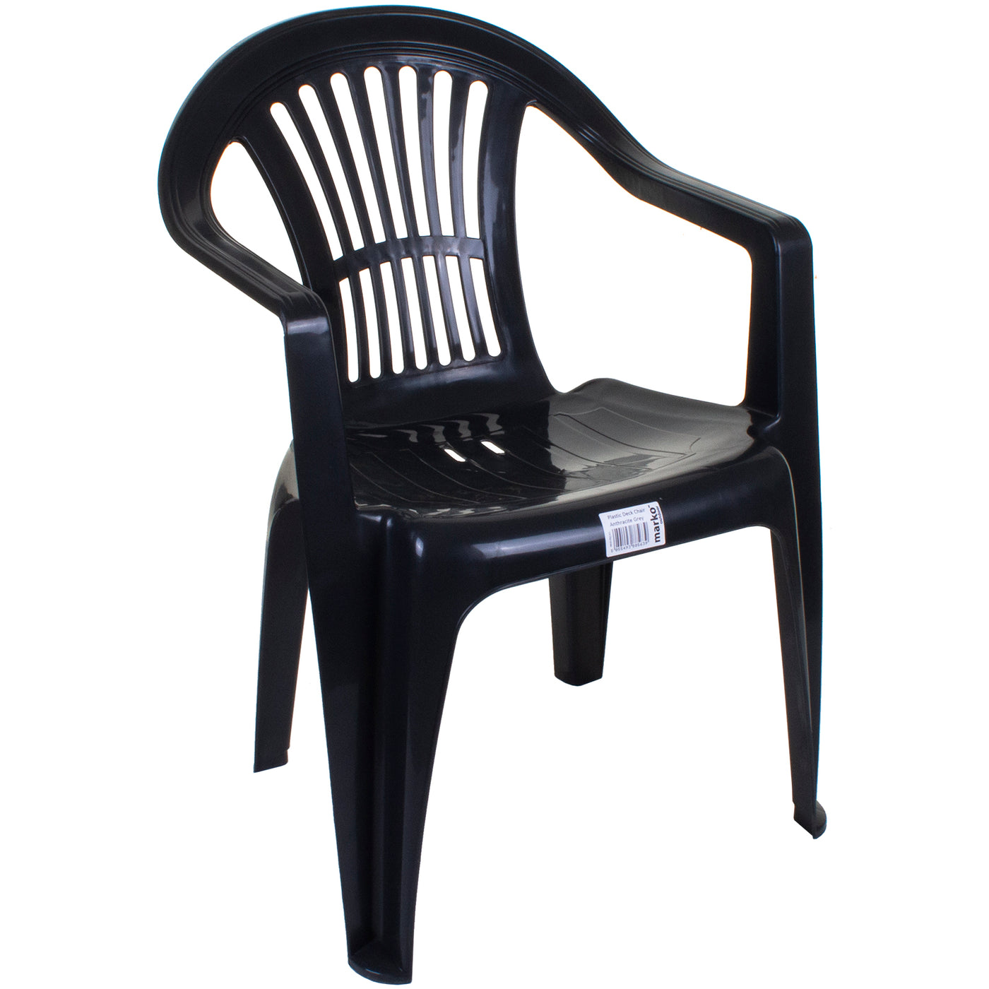 Plastic Deck Chair Anthracite Grey Jmart Warehouse