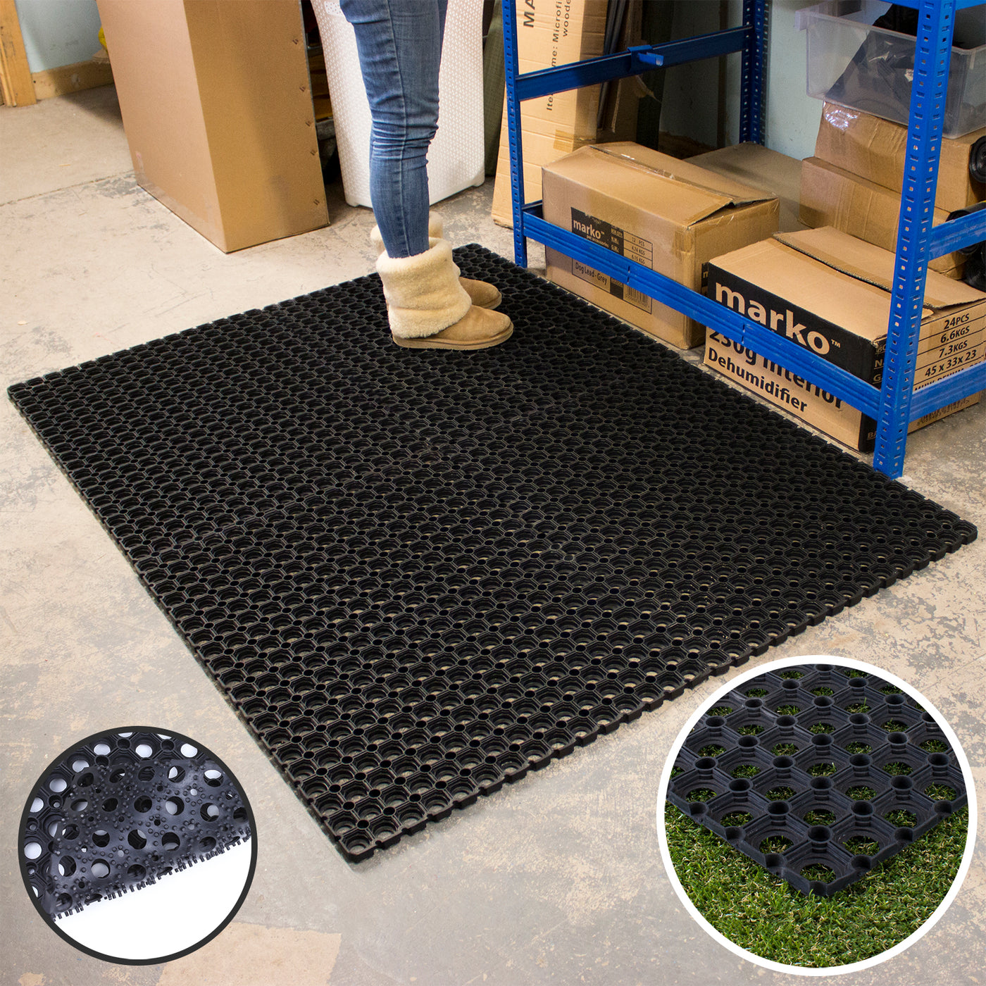 Rubber Ring Mat 1m X 1 5m X 16mm Jmart Warehouse