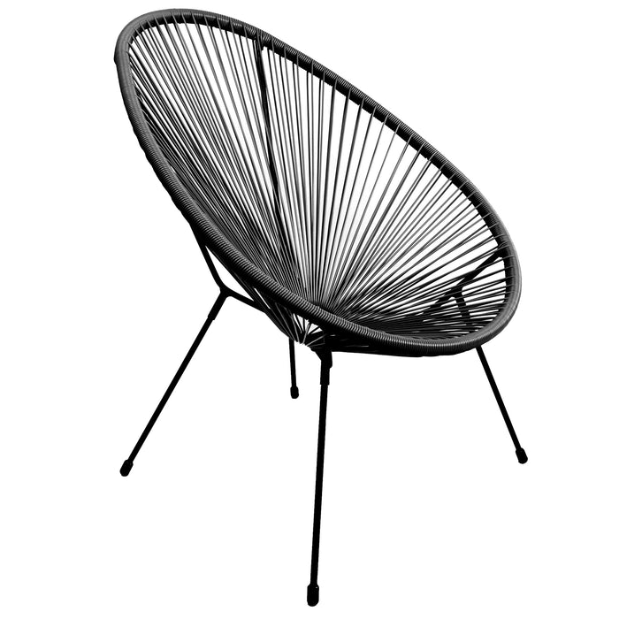 Rattan Egg Chair - Black — JMart Warehouse