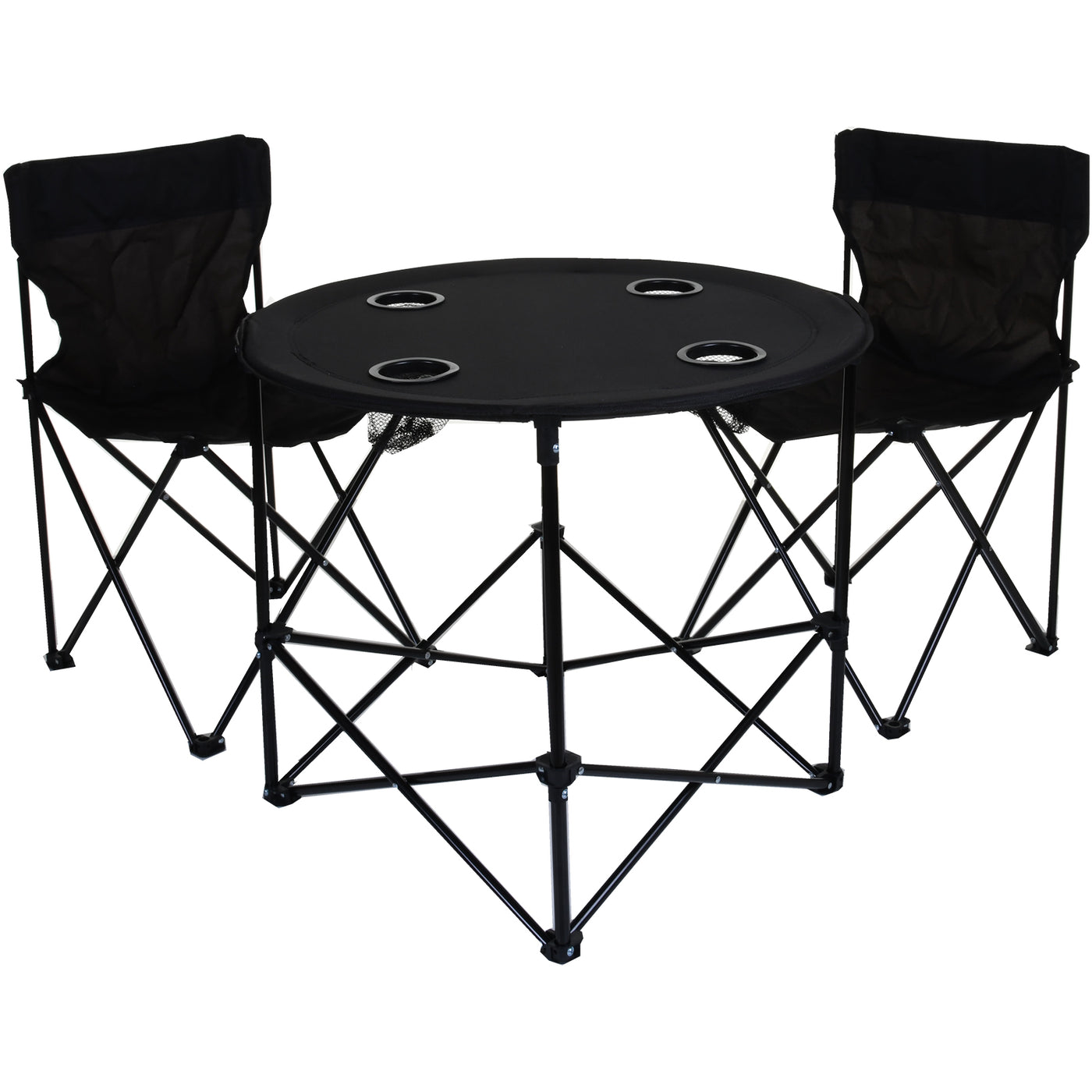 3PC Camping Chair and Table Set Black – JMart Warehouse