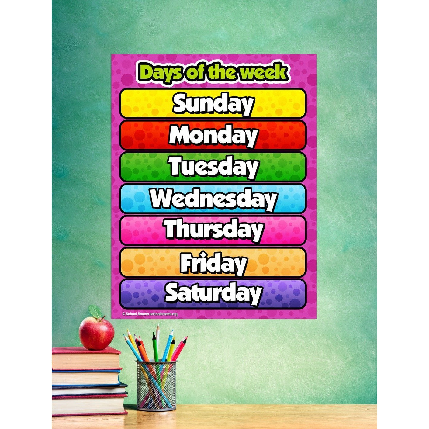 Days Of The Week Educational Chart A4 Laminated By Clever Kids Shopee ...