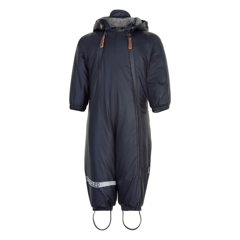 Billede af Mikk-Line - PU Snow Suit Recycled Baby Flyverdragt - Dark Navy - 80