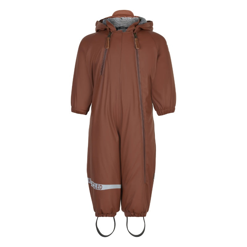 Se Mikk-Line - PU Snow Suit Recycled Baby Flyverdragt - Mink - 86 hos Lillepip.dk