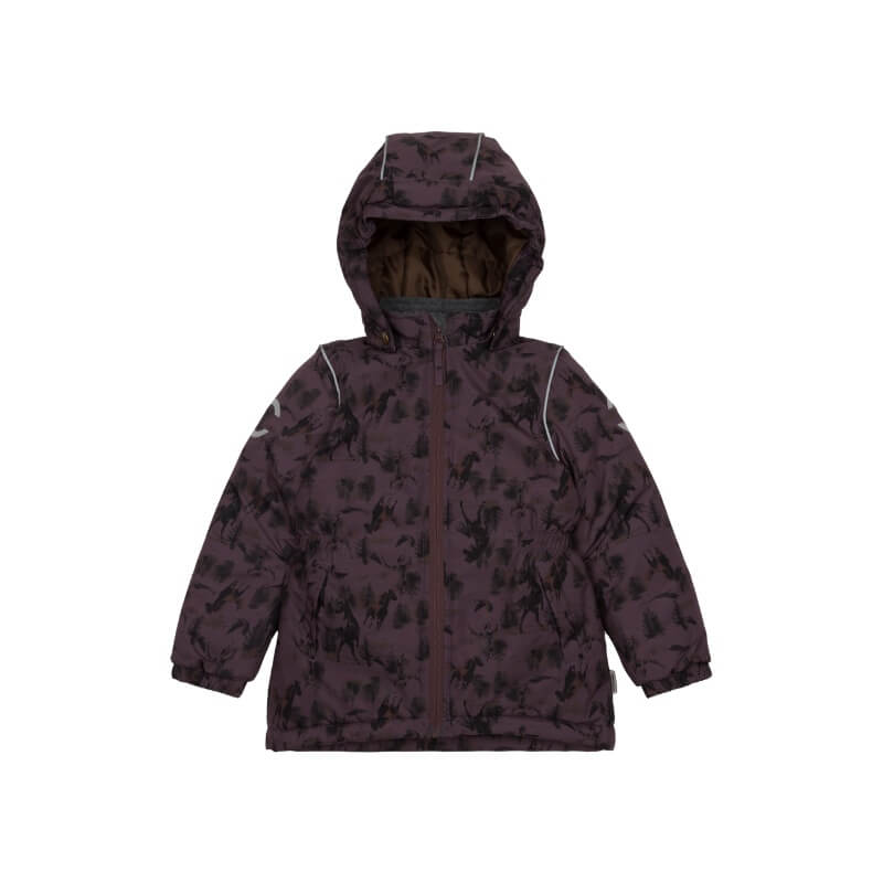 MikkLine  Winter Jacket AOP vinterjakke  Huckleberry  110