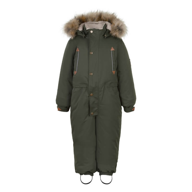 12: Mikk-Line - Twill Nylon Junior Suit Flyverdragt - Forest Night - 92