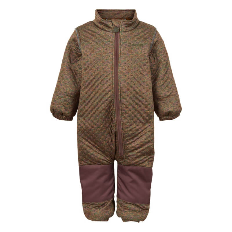 Billede af Mikk-Line - Termodragt Soft Thermal Recycled Suit AOP Teddy - Rubber - 80