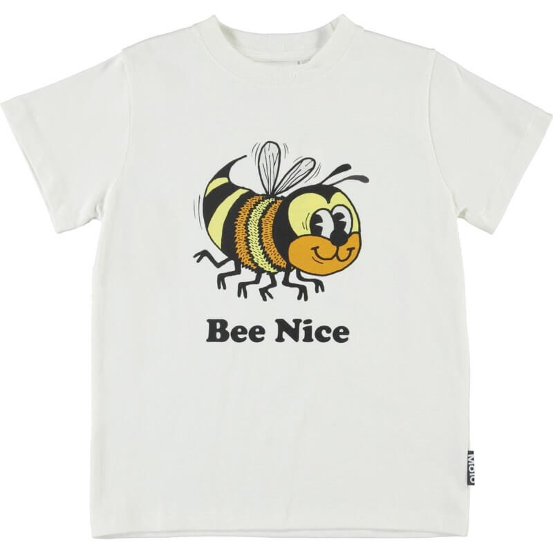 Molo  Road TShirt Bee Nice  White Star  122