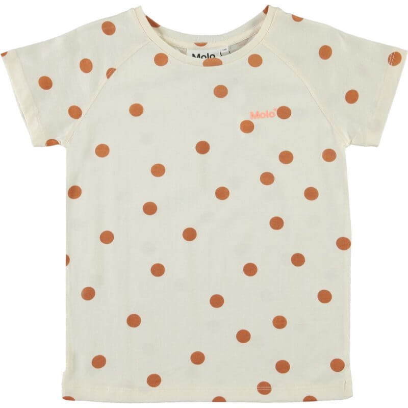 Se Molo - Rozalia T-Shirt - Autumn Dots - 116 hos Lillepip.dk