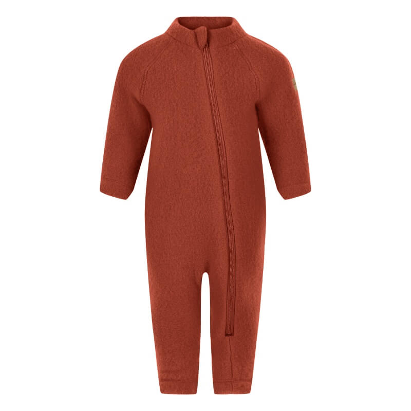 MikkLine  Køredragt Wool Baby Suit  Ginger Bread  68