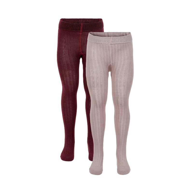 Minymo - Tights 2-pak - Rose Smoke - 56/62