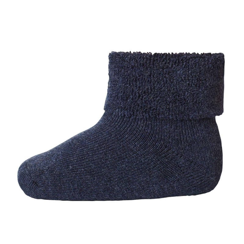 MP Denmark - MP Bomulds Anti-Slip Ankle strømper - Navy - 19-21