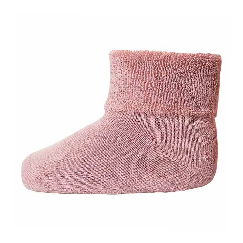 Billede af MP Denmark - Mp Bomulds Anti-Slip Ankle strømper - Dusty Rose - 19-21