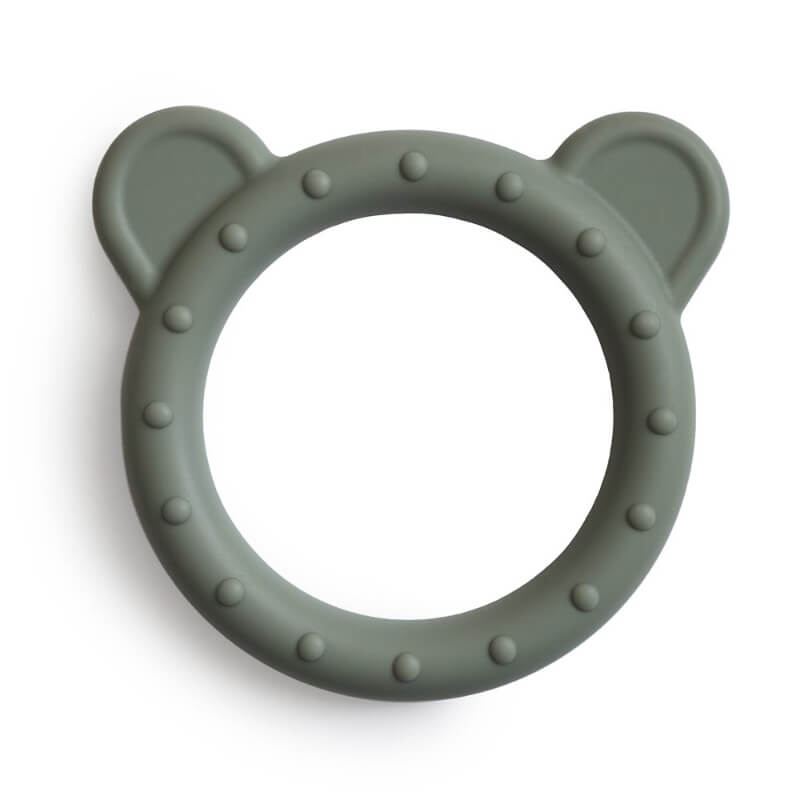 Billede af Mushie - Silicone Bear Teether Bidering - Dried Thyme