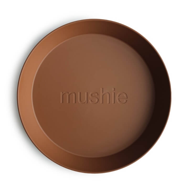 Billede af Mushie - Polypropen Dinner Plate Round 2-pak - Caramel - One Size