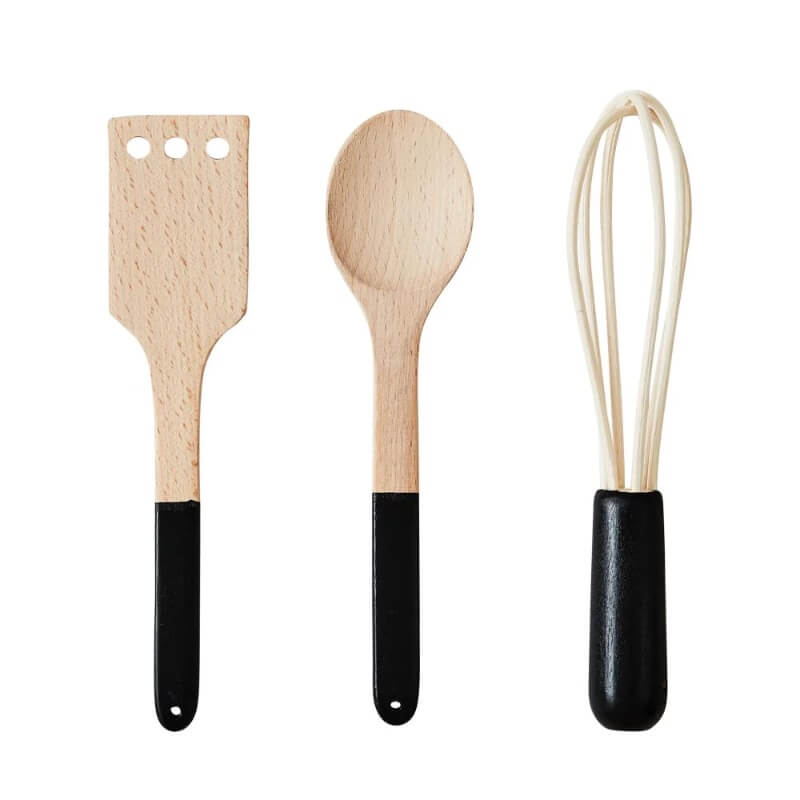 Se Design Letters - - Cooking class wooden tools - One size / Natur hos Lillepip.dk