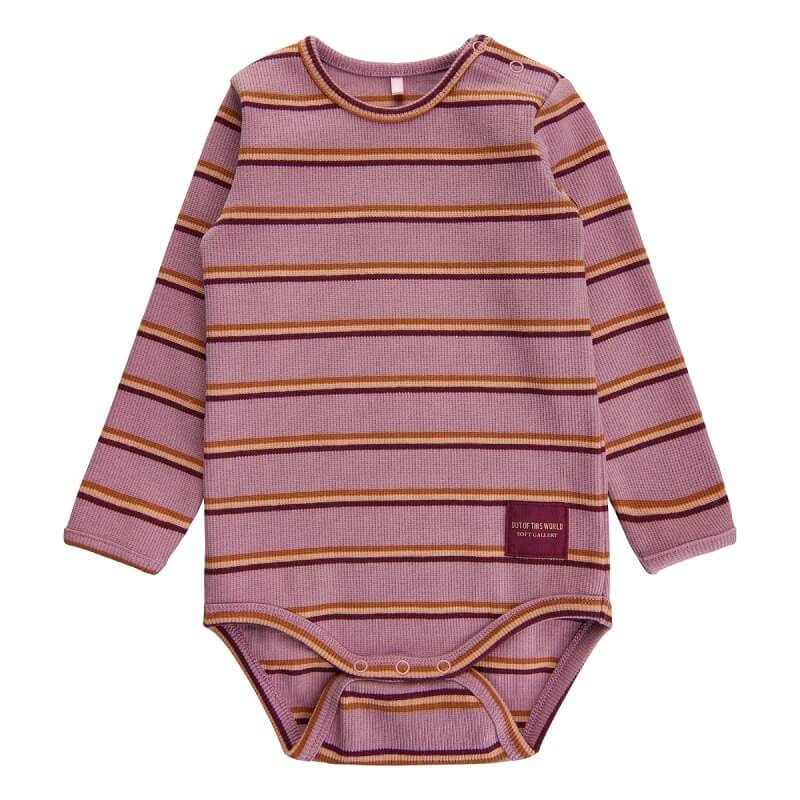 Billede af Soft Gallery - Galileo Stripe LS Body - Lilas - 68/6 mdr.