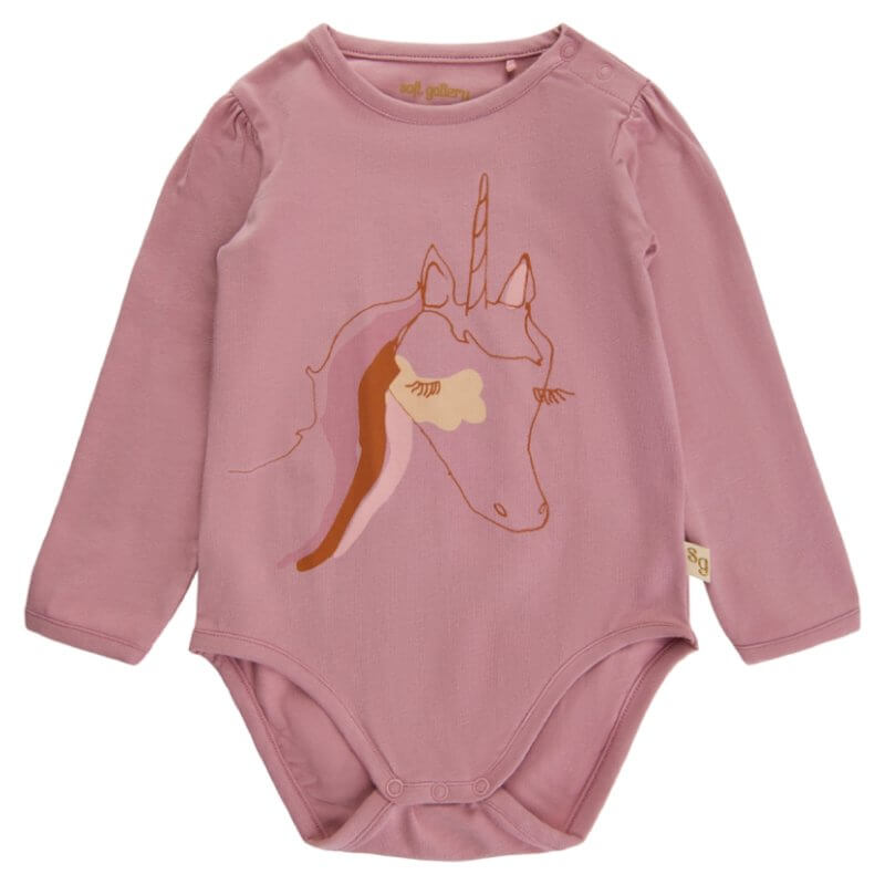 Se Soft Gallery - SGEllen Unicorn Ls Body - Lilas - 92/24 mdr. hos Lillepip.dk