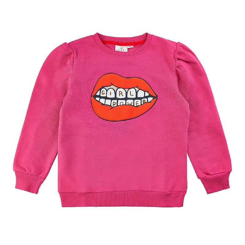 Billede af THE NEW - TNAviaya Puff Sweatshirt - Magenta - 3/4 år