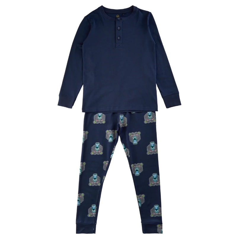 Billede af THE NEW - Asleep Night Set Boy Nattøj - Navy Blazer - 9/10