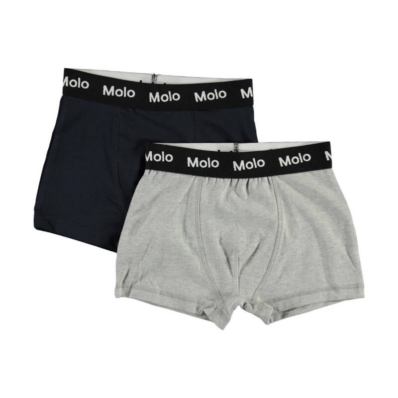 Molo  Justin Underbukser 2Pack  Navy Grey  110/116