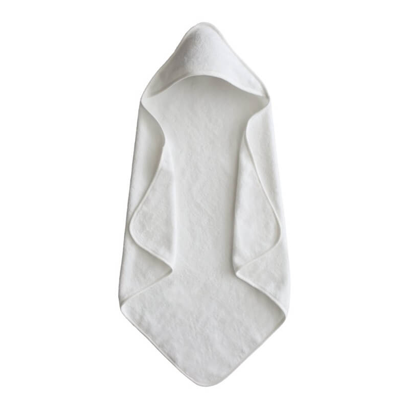 Billede af Mushie - Baby Hooded Towel Badeslag - Pearl