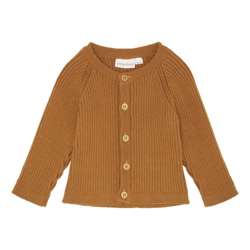 Se Popirol - Loui Cardigan - Mustard - 80/12 mdr. hos Lillepip.dk