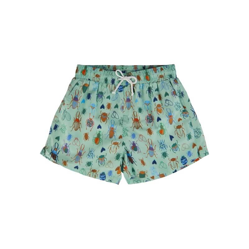 #2 - Soft Gallery - Badeshots Dandy Bugs Swim Shorts - Misty Jade - 7 år