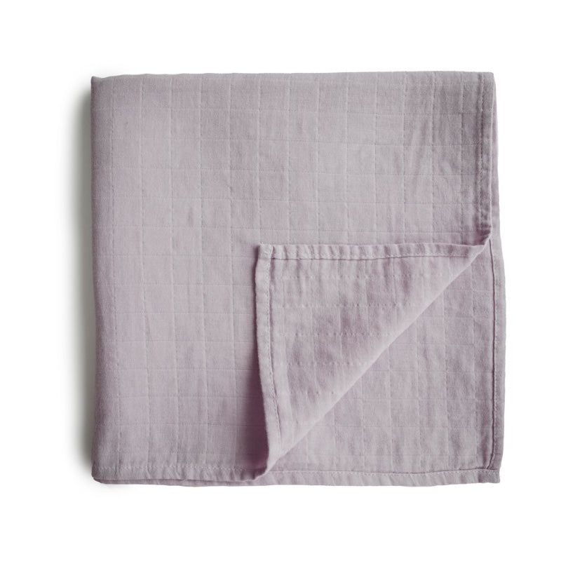 Mushie - Muslin Swaddle Stofble - Soft Mauve - One Size