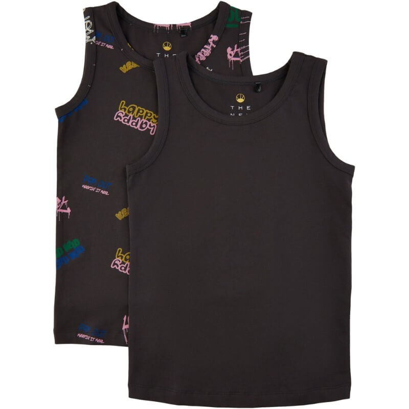 Se THE NEW - Tanktop 2-Pack - Phantom - 110-116 / 5-6 år hos Lillepip.dk