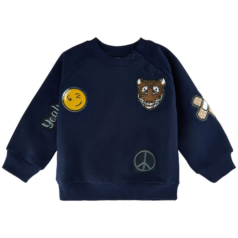 Billede af The New Siblings - Andrew Sweatshirt - Navy Blazer "Tiger" - 68