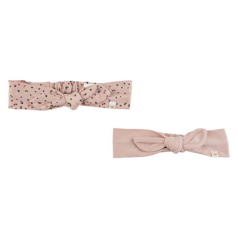 Billede af The New Siblings - Head Band 2-pak - Ruse/Dust Dots AOP - One Size