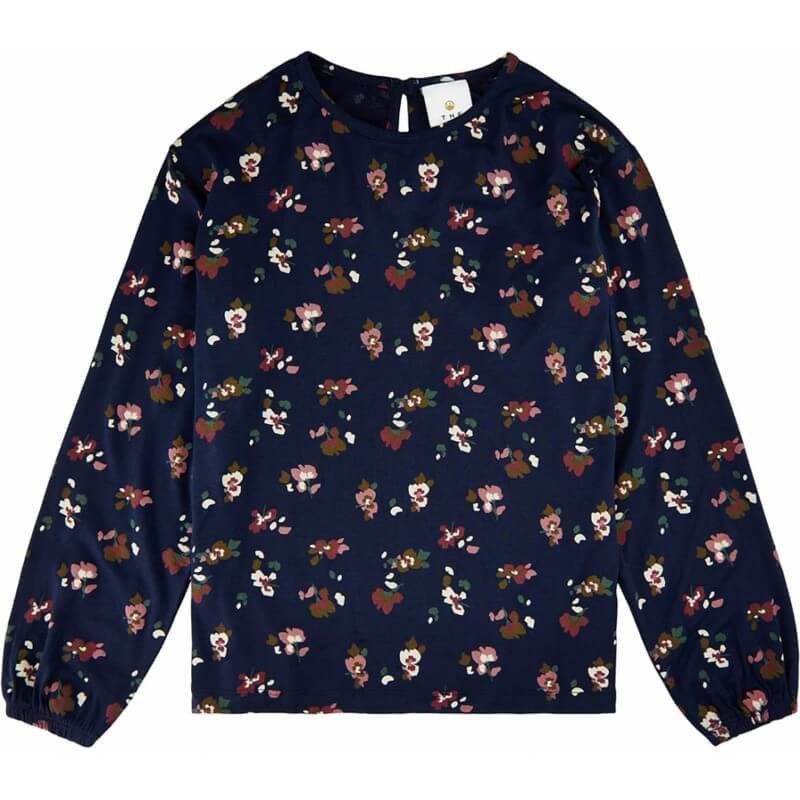 Se THE NEW - Vivienne L/S Top Shirt - Navy Blazer - 9/10 år hos Lillepip.dk