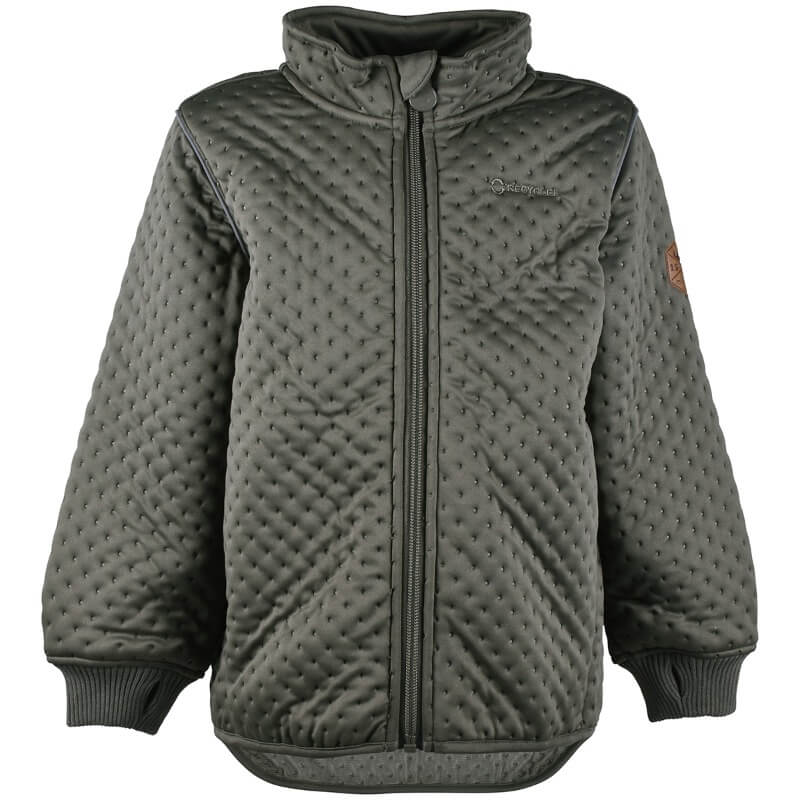 Se Mikk-Line - Soft Thermo Recycled Boy Jacket - Tarmac - 110 hos Lillepip.dk