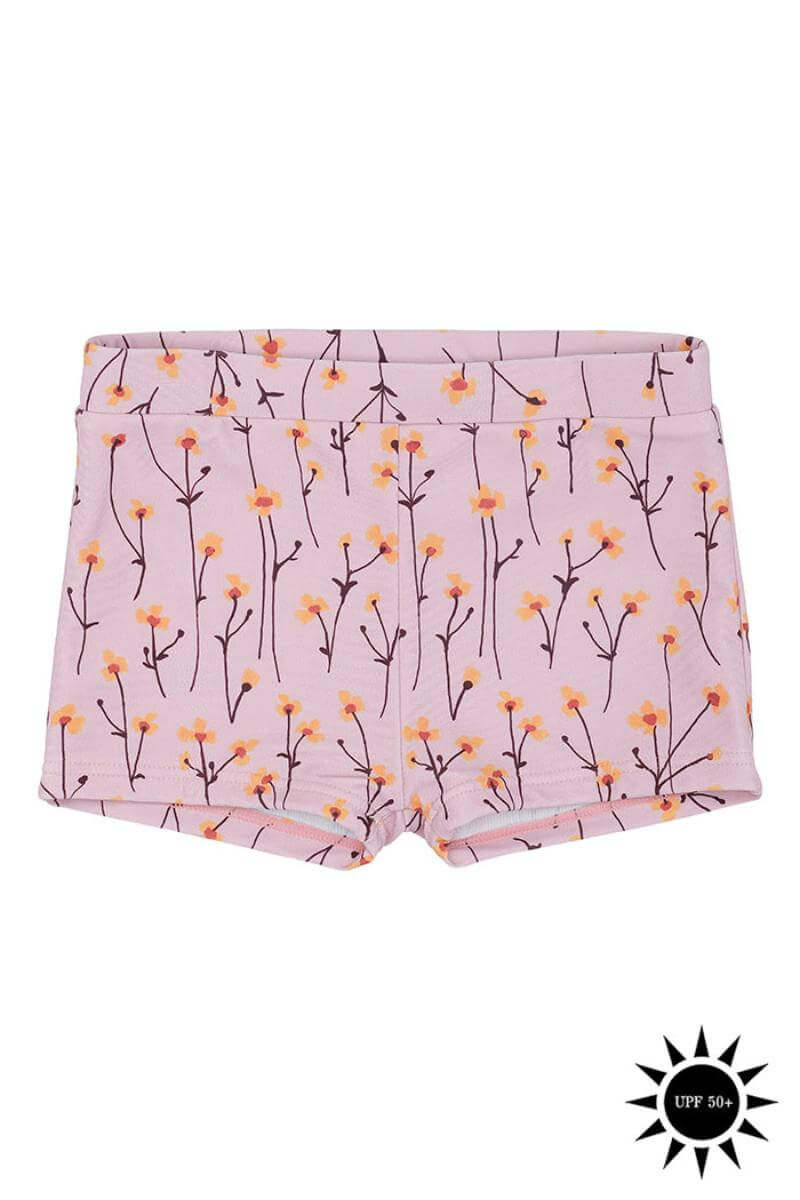 Soft Gallery - Badebukser Pamela Swim Trunk - Dawn Pink AOP Buttercup S - 2 år