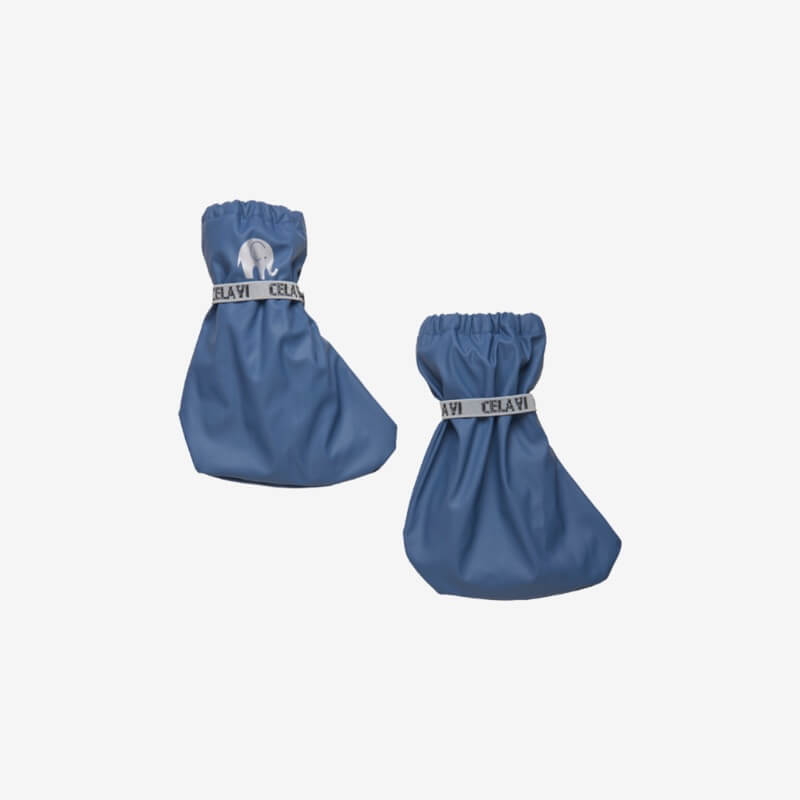 Billede af CeLaVi - Padded PU-footies w. fleece - China Blue - 0 år