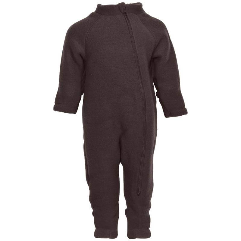 Mikk-Line – Køredragt Wool Baby Suit – Chocolate Brown – 62