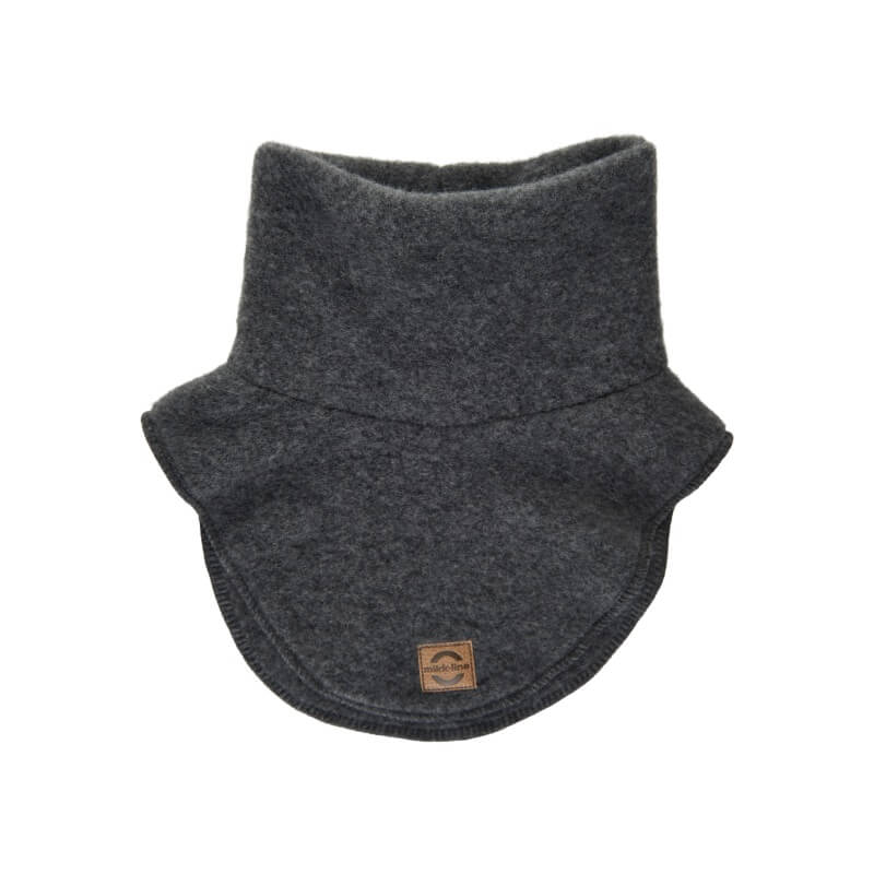 Mikk-Line - Wool Neckwarmer - Anthracite Melange - 62/68