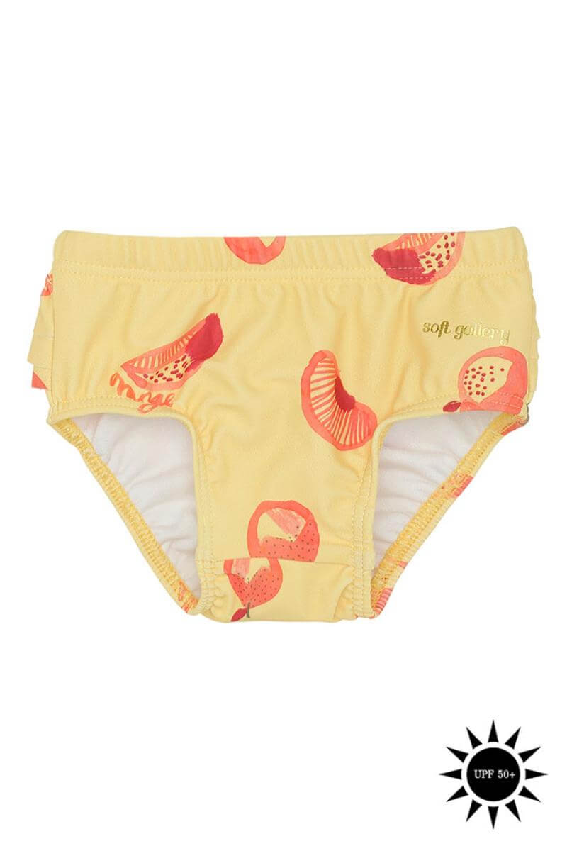 Se Soft Gallery - Badebukser Mina Swim Pants - Jojoba AOP Oranges - 68/6 mdr. hos Lillepip.dk