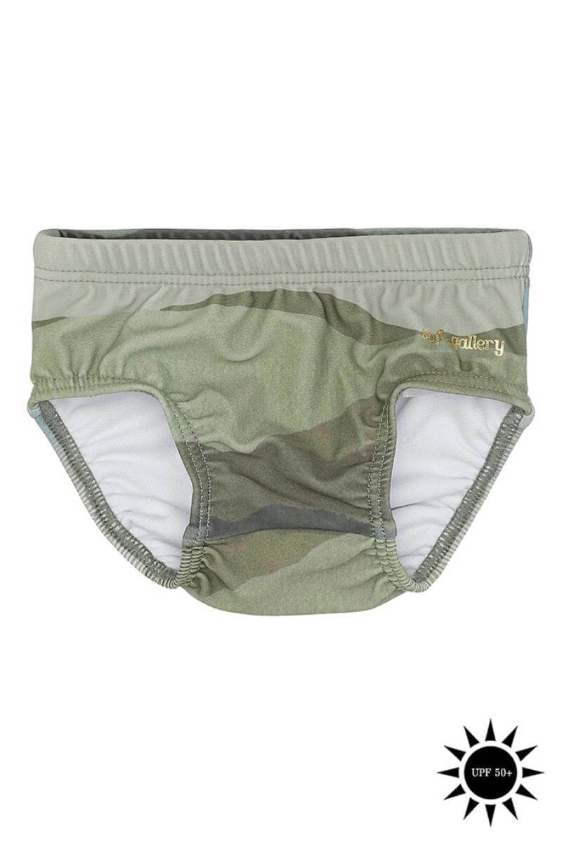 Se Soft Gallery - Badebukser Mika Swim Pants - AOP Landscape - 74/9 mdr. hos Lillepip.dk