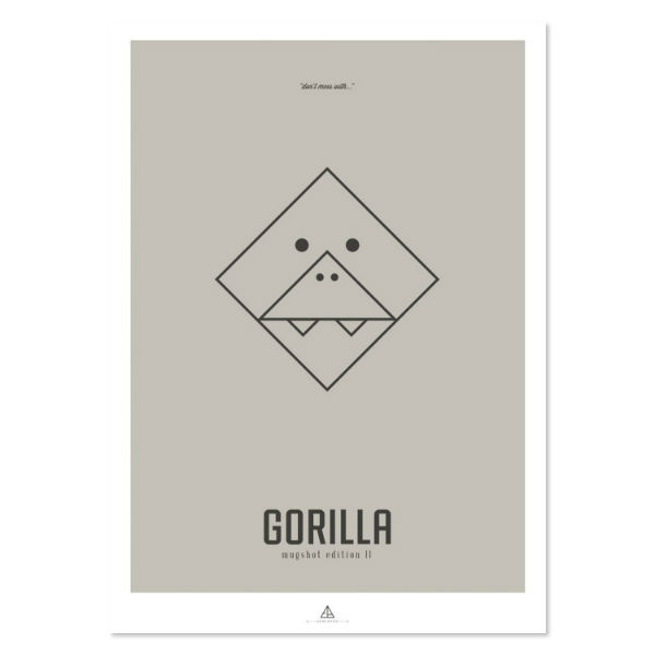 Arthur Zoo - First Edition - "Gorilla" - A3