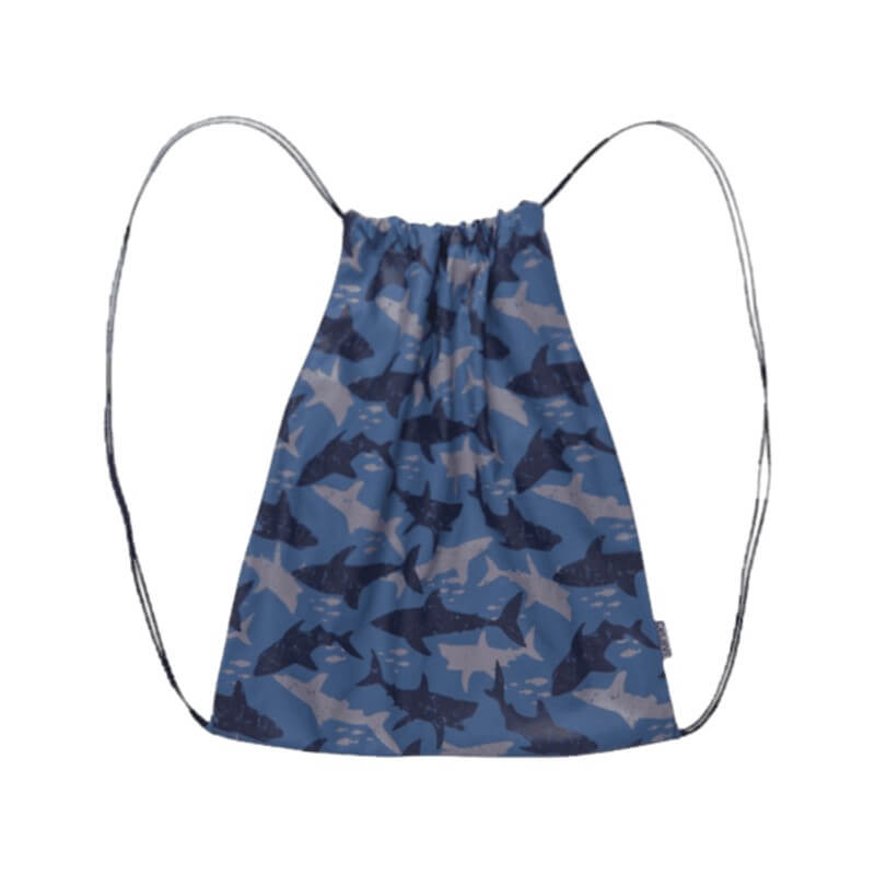 Se CeLaVi - Gymnastikpose Drawstring PU Bag AOP - China Blue - One size hos Lillepip.dk