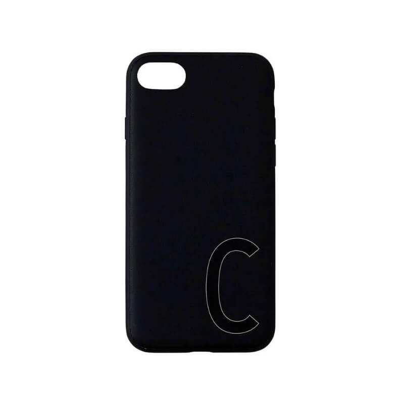 Se Design Letters - Personal ''C'' Phone Cover Iphone 7/8 - Black hos Lillepip.dk
