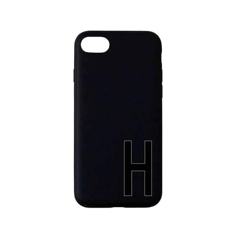 Billede af Design Letters - Personal ''H'' Phone Cover Iphone 7/8 - Black