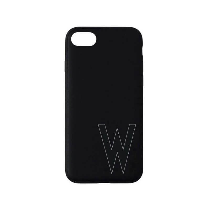 Design Letters - Personal ''W'' Phone Cover Iphone 7/8  - Black